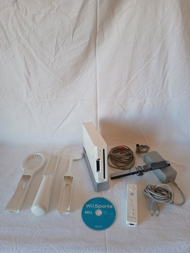 Nintendo wii console - wii, bianca